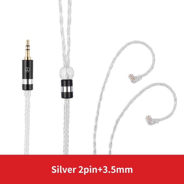 TRN T6耳機升級線16股單晶銅鍍銀線240芯MMCX 0.75 0.78 -S升級線| 蝦皮購物