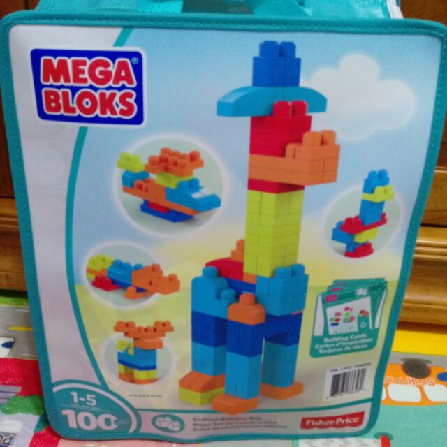 美高 樂高 100片彩色積木 Mega bloks | 蝦皮購物