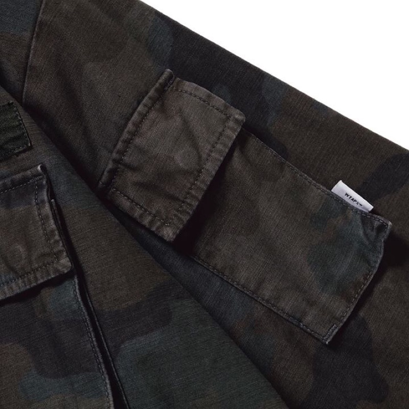 20ss WTAPS JUNGLE LS 02 SHIRT COTTON. SATIN. CAMO 黑迷彩軍裝JK