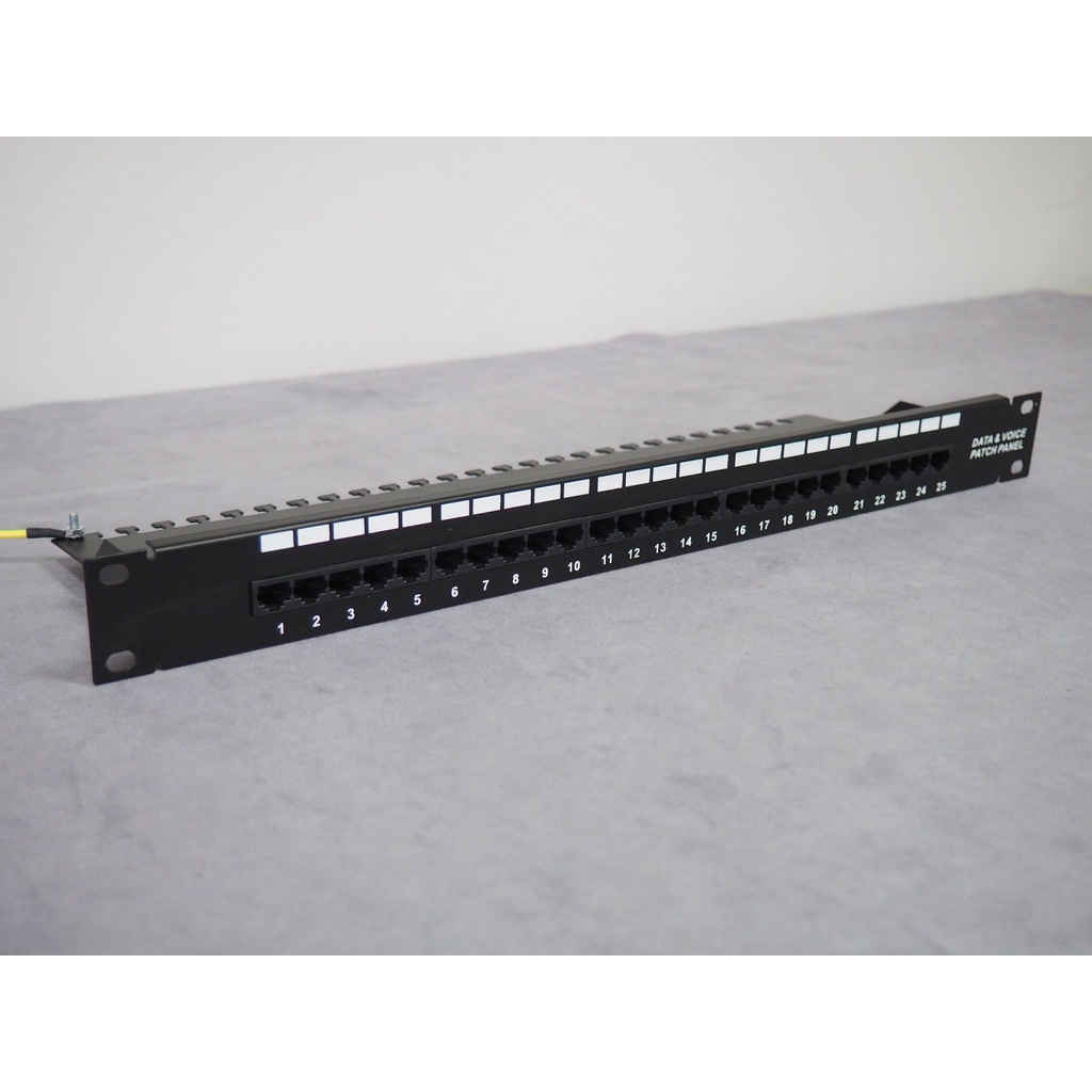 【台灣現貨、出貨】19吋 1U Cat3 ISDN RJ11 25 Ports Patch Panel 跳線板 含背面理 | 蝦皮購物