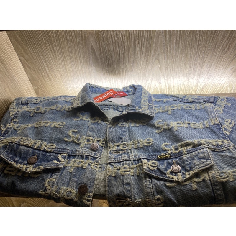 驚きの価格が実現！ 21SS Supreme Frayed Logos Trucker Jacket G