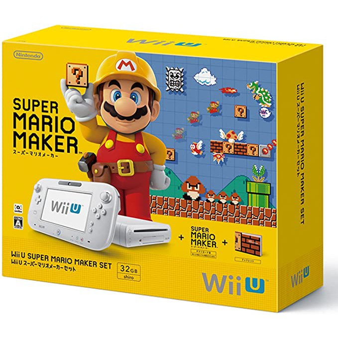 代購】近全新任天堂Nintendo Wii U 主機32GB 超級瑪利歐創作家同捆組日