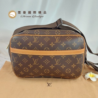 LOUIS VUITTON LV Reporter PM Used Shoulder Bag Monogram Leather M45254  #BP126 S