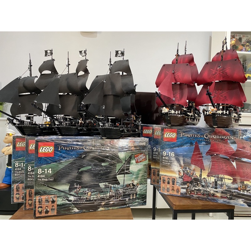 全新絕版品樂高LEGO 4184 黑珍珠號神鬼奇航鬼盜船二手已組大家來當航海