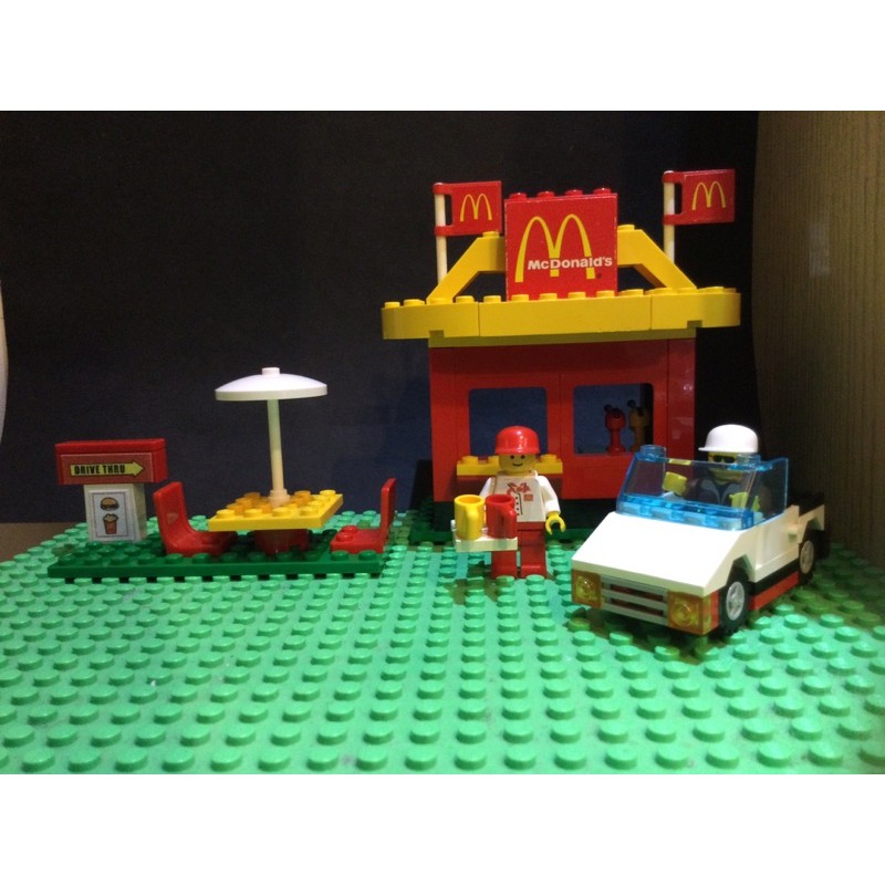 LEGO樂高經典絕版SYSTEM城市3438 McDonald's Restaurant麥當勞餐廳二手