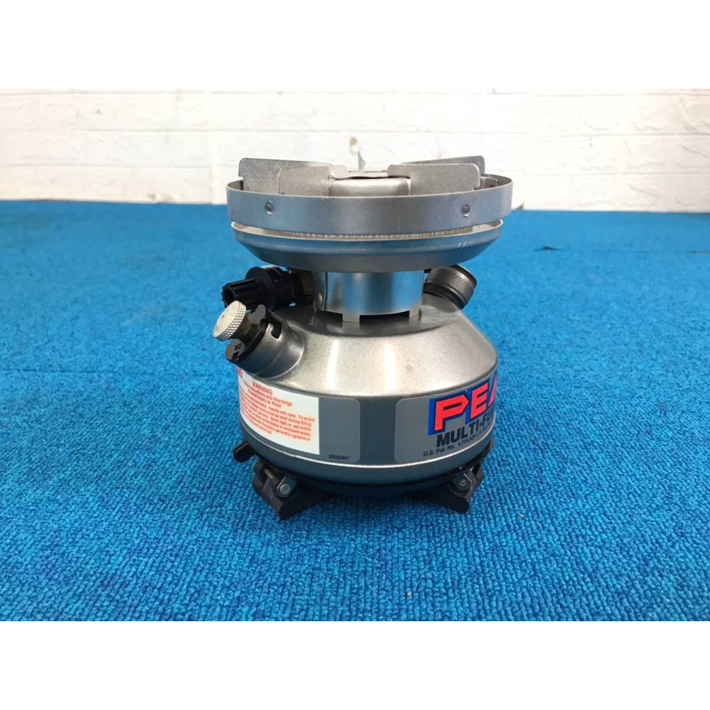 PEAK1 MULTI-FUEL STOVE 550-499 鍋付き Coleman Peak 1 Multi Fuel Camp Stove Model 550B Vintage