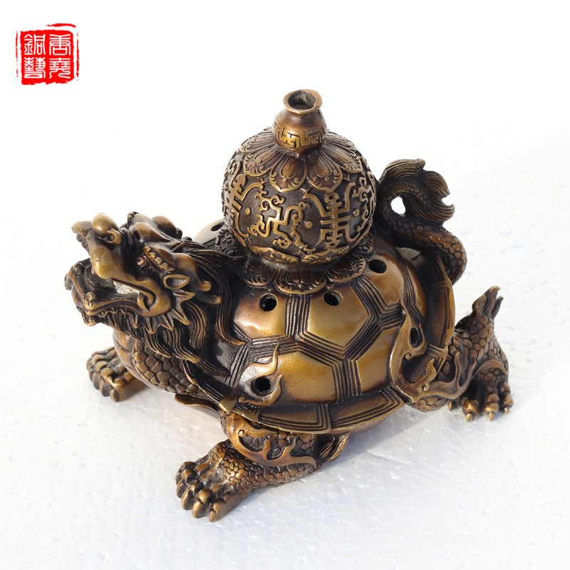 龍龜爐純銅龍龜香薰爐太極八卦香爐茶桌擺件黃銅香爐| 蝦皮購物 龍龜爐純銅龍龜香薰爐太極八卦香爐茶桌擺件黃銅香爐| 蝦皮購物