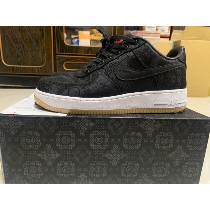 nike Air Force 1黑絲綢 Us9 CLOT x fragment jordan