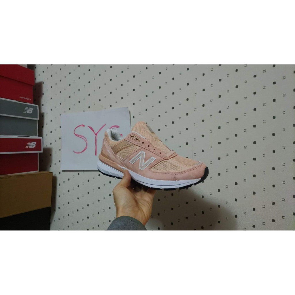 SYG New Balance 990v5 us8B=24.5~25cm 珊瑚粉美製W990PK5 990v4