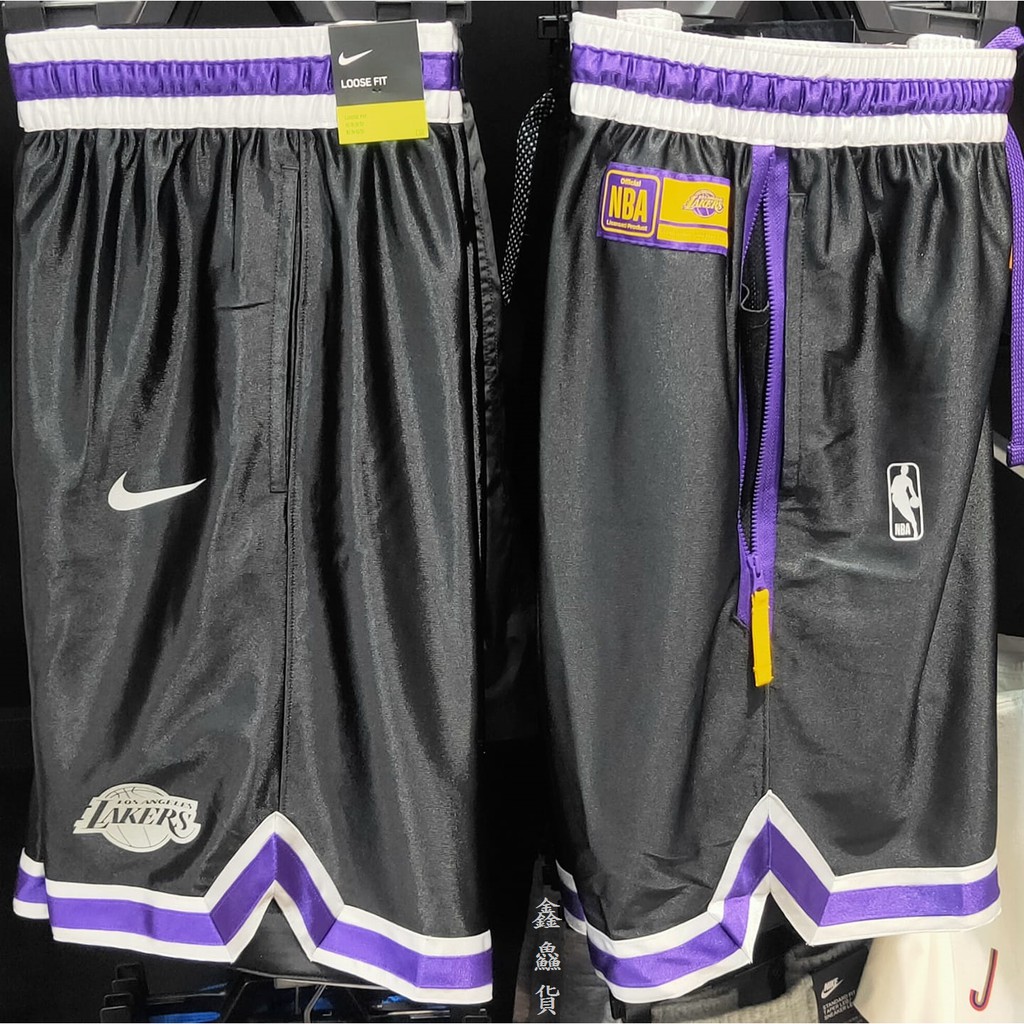 缺貨2021 NIKE NBA LA LAKERS DNA SHORT 湖人隊球褲短褲CV3938-010 黑