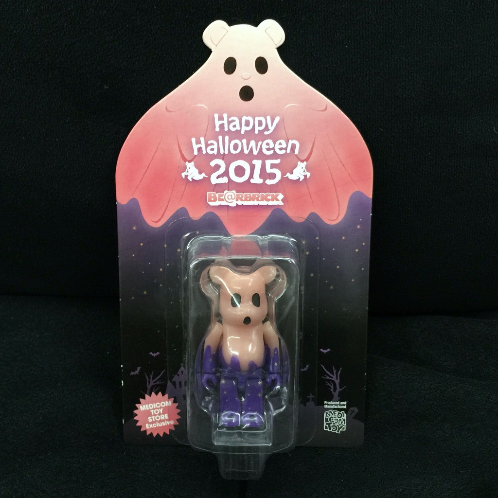 Bearbrick Be@rbrick 100% 2015 HALLOWEEN 萬聖節夜光日本限定螢光紅