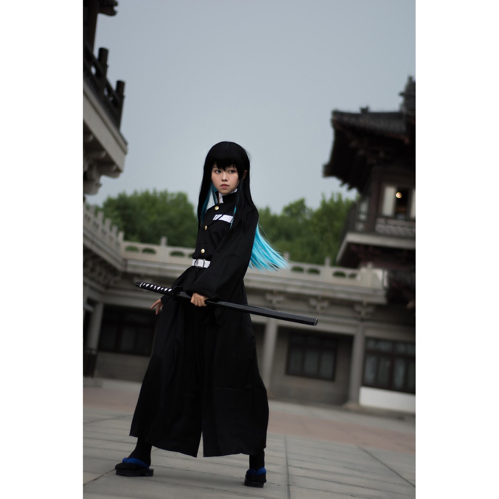 鬼滅之刃衣服鬼殺隊隊服霞柱時透無一郎cosplay服裝| 蝦皮購物