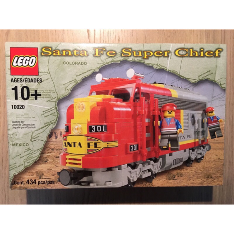 [正版稀有品，已組裝] 樂高LEGO火車，編號10020，Santa Fe Super Chief