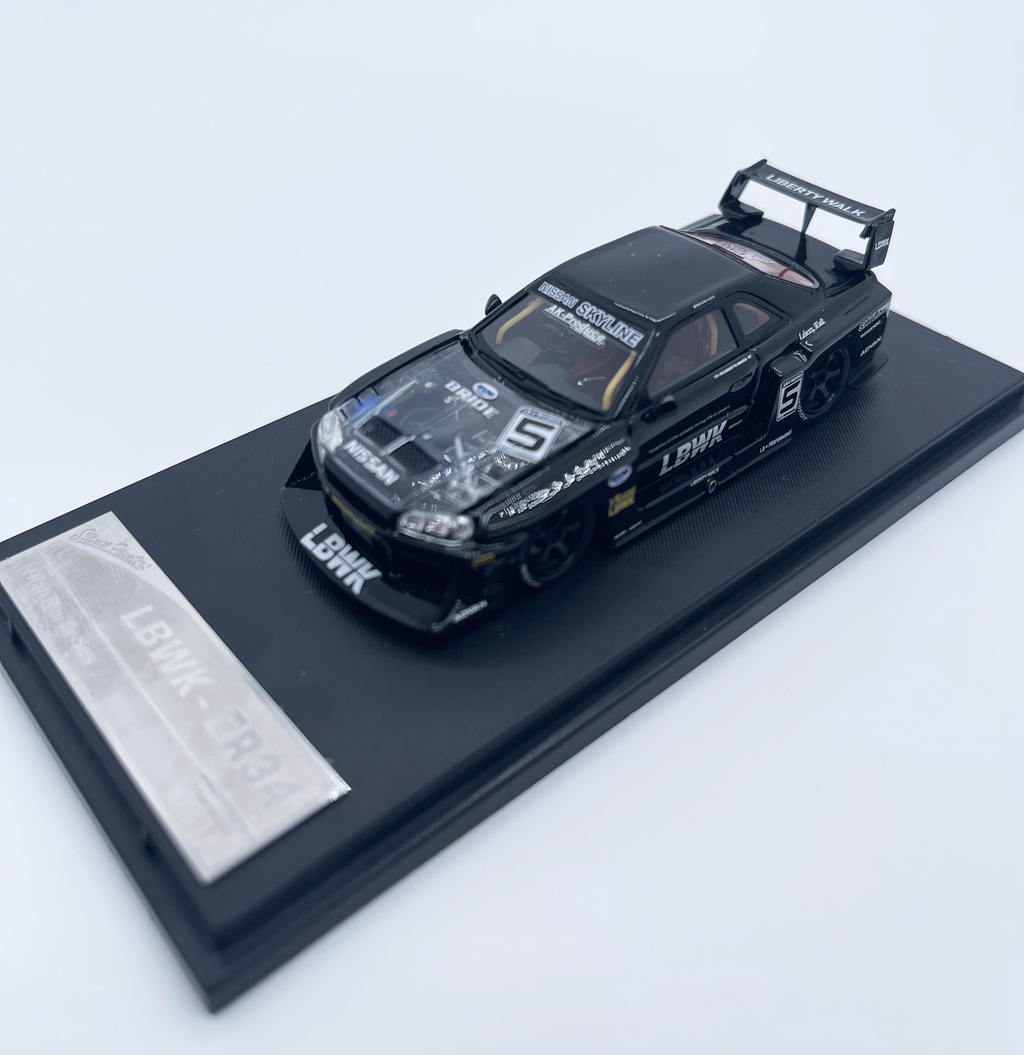 【模例】Stance Hunters 1/64 NISSAN SKYLINE LBWK (ER34) 透明引擎蓋 | 蝦皮購物