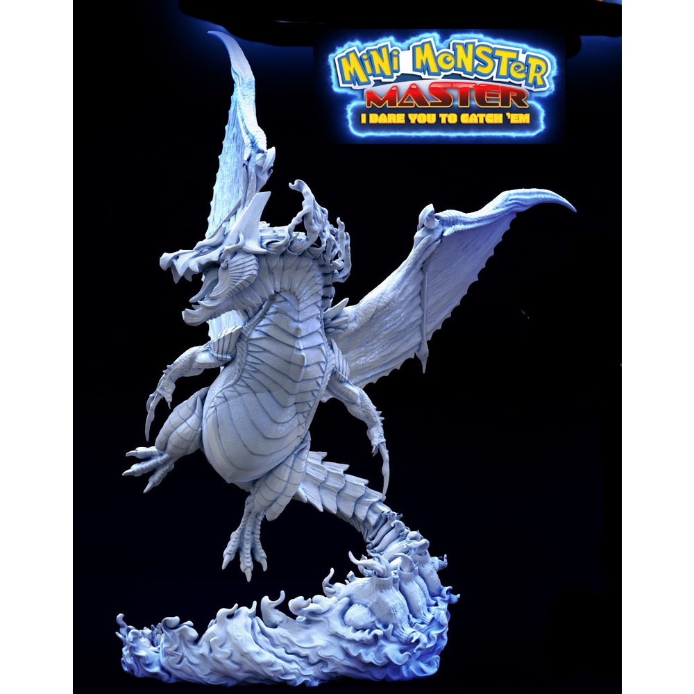 Tazo工坊[MMM] Colossal Inferno Drake 寫實版 噴火龍 寶可夢 起飛 3D列印模型 PM | 蝦皮購物