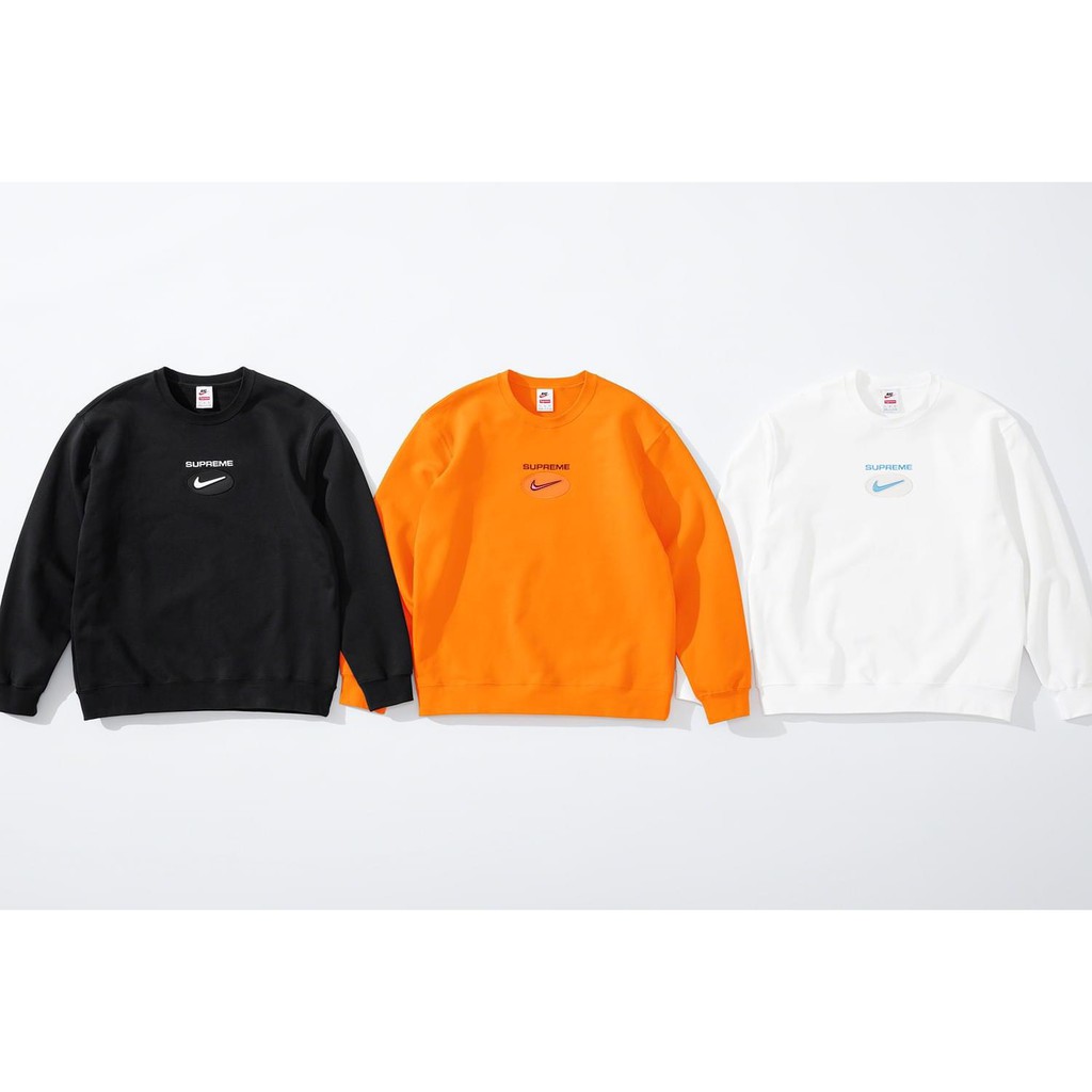 最速現貨Supreme x Nike Jewel Crewneck 20秋冬超強聯名Logo 衛衣大學T