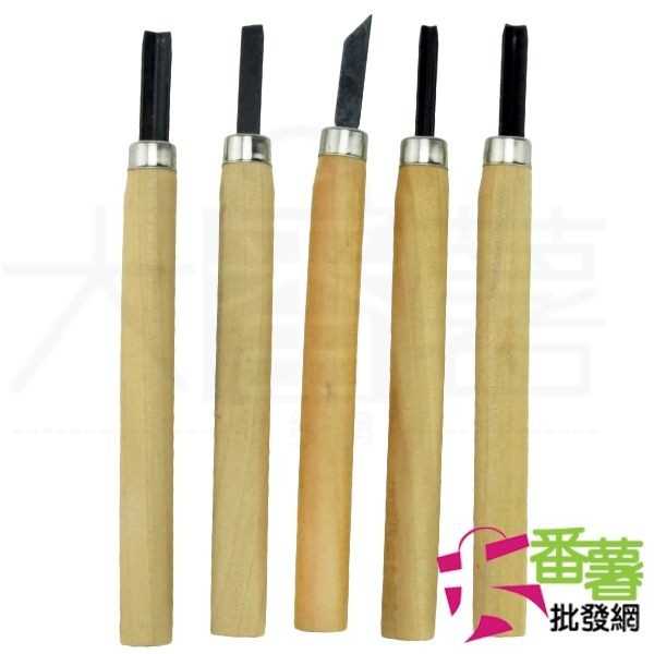 {學生文具}5入 木柄雕刻刀/木工雕刻刀組/木刻刀組 [16N1] - 大番薯批發網 | 蝦皮購物