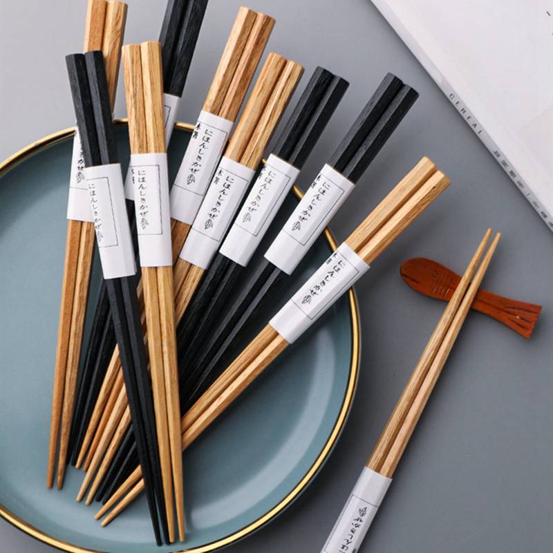 LYHOME 日式風格筷子 六角筷竹節 餐廳木質筷子 木筷 竹筷 環保筷 原木筷 木質筷子 環保餐具 露營餐具 | 蝦皮購物