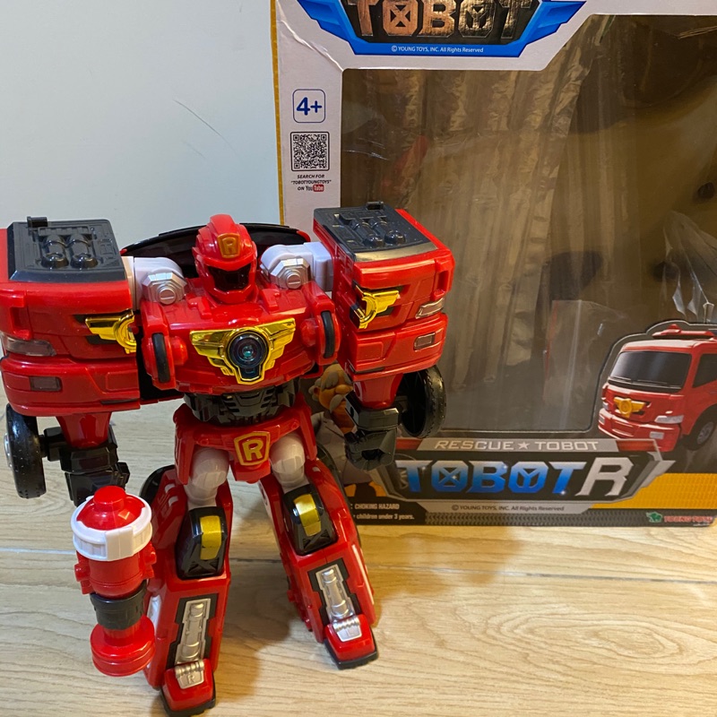 二手 絶版 機器戰士 Tobot R 大型 消防車 正版 | 蝦皮購物