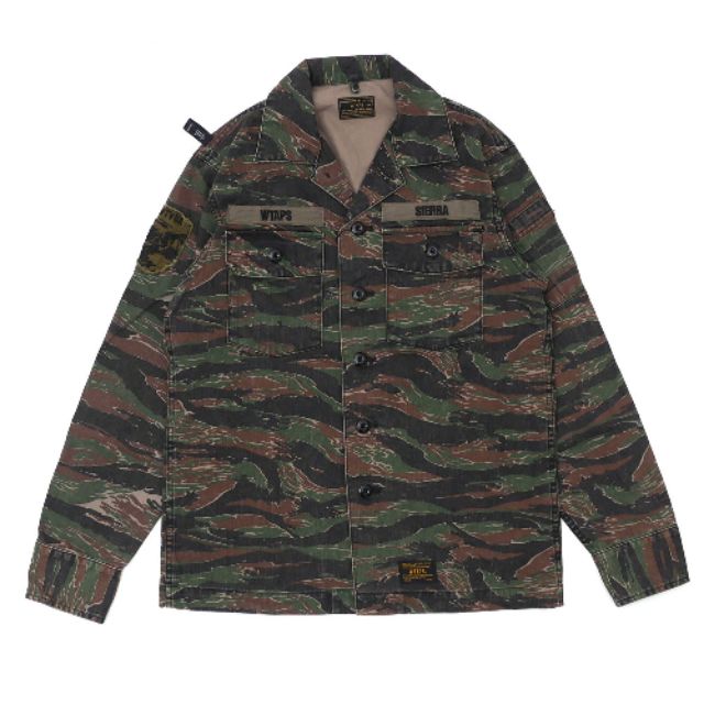 WTAPS 17 SS BUDS LS 02 TIGER STRIPE COTTON 虎紋迷彩長袖軍 WTAPS 17 SS BUDS LS 02 TIGER STRIPE COTTON 虎紋迷彩長袖軍