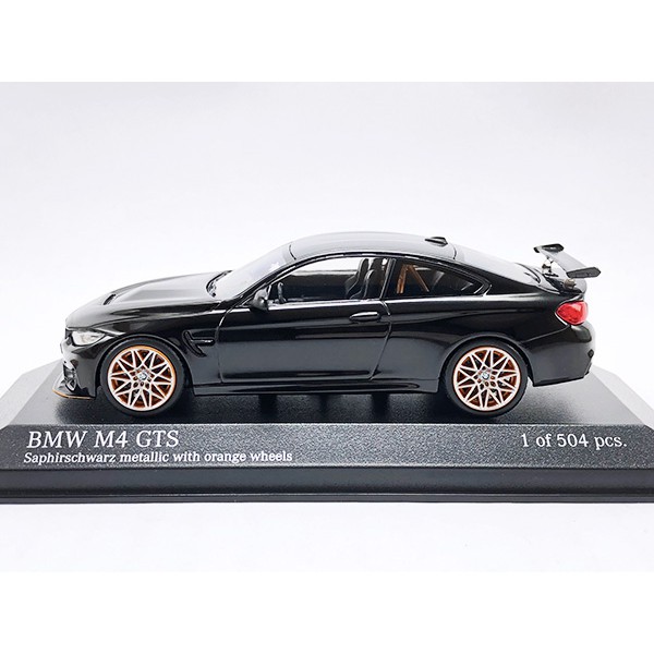 秉田屋】現貨Minichamps BMW M4 GTS F82 2016 橘色輪圈黑1/43