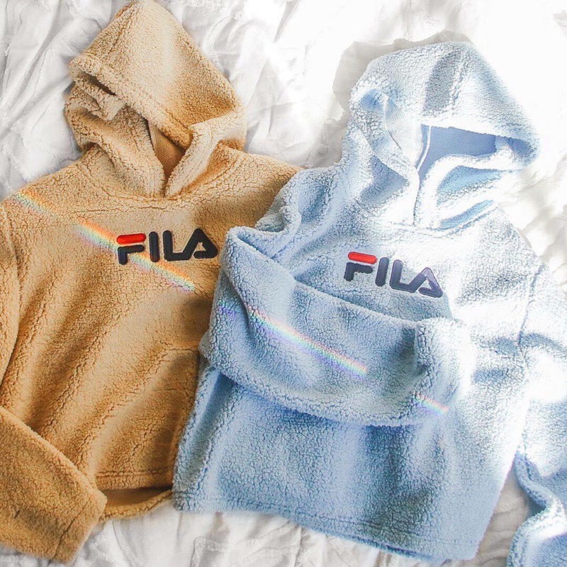 Teddy hoodie clearance fila