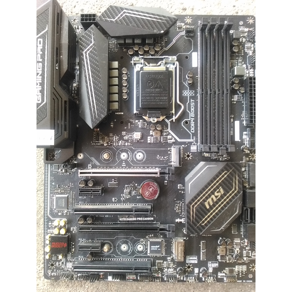微星 MSI H270 GAMING PRO CARBON LGA1151 主機板 良品 蝦皮購物