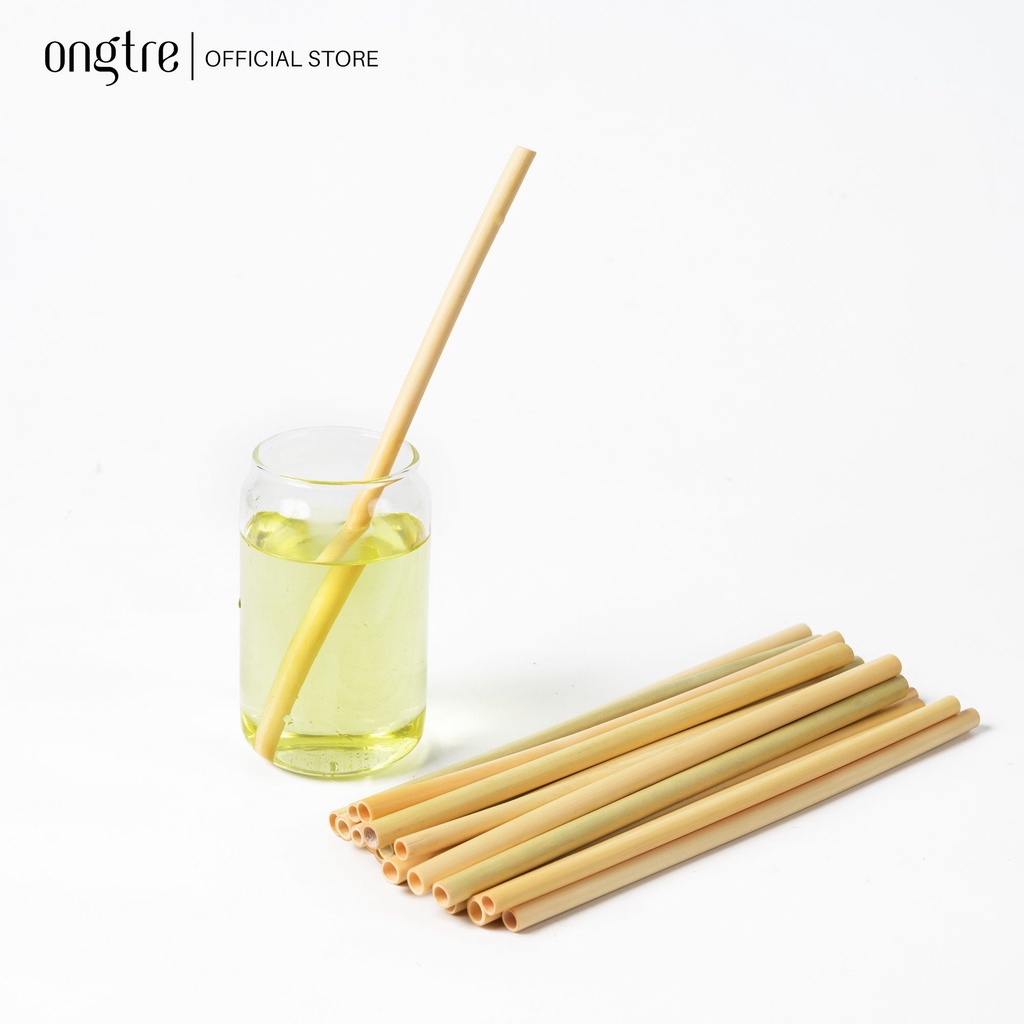 一套 10 支 ONGTRE 竹吸管 / 25 厘米長,直徑 6-8 毫米,多種用途 | 蝦皮購物