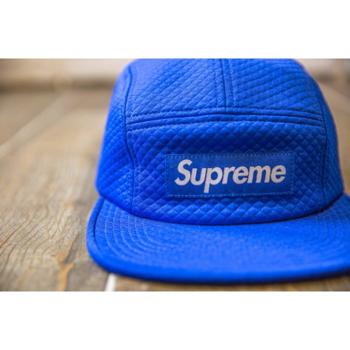 紐約范特西】2015 FW SUPREME JACQUARD QUILT CAMP CAP 五分割帽