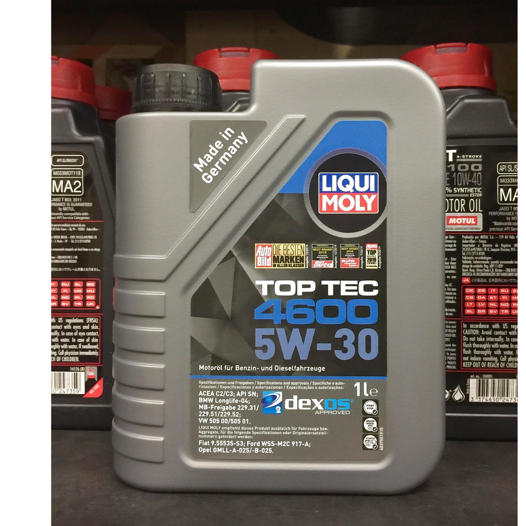 【高雄阿齊】力魔 LIQUI MOLY 5W30 TOP TEC 4600 C3 dexos2 汽柴油車 | 蝦皮購物