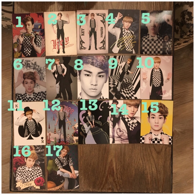 SHINee In Wonderland star collection card夢遊仙境系列（key) | 蝦皮購物