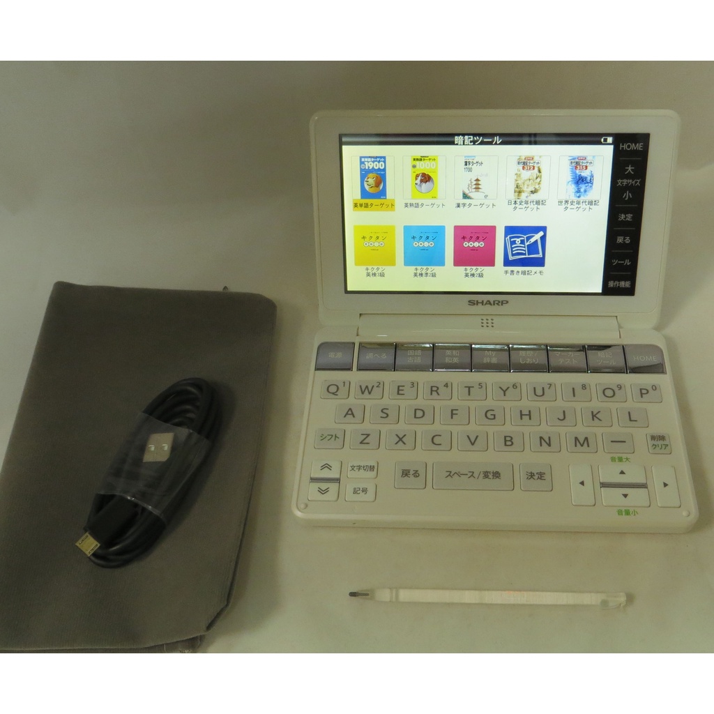 ੈ✿ SHARP 日文電子辭典 BRAIN PW-HC4 白色本體 5.2吋彩色畫面 功能強大 品項新 保存良好 品相新