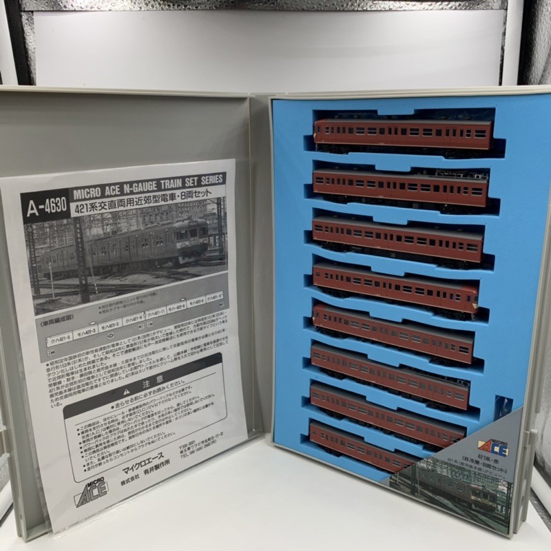MICRO ACE Nゲージ A-4630 421系電車 8両セット 421系 交直両用近郊型電車 (赤・非冷房) (8両セット) (鉄道模型