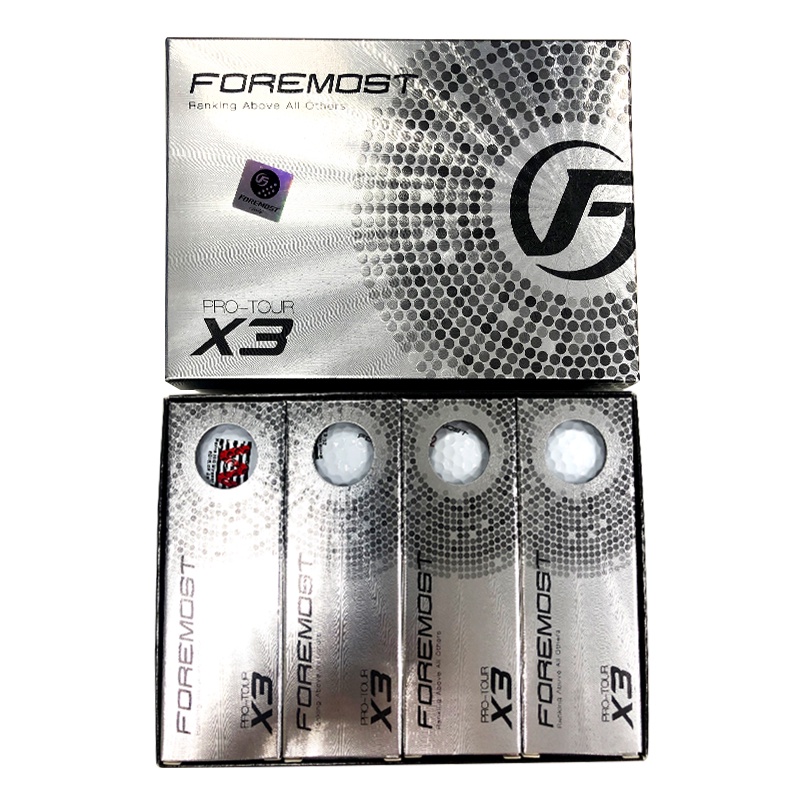 FOREMOST PRO-TOUR X3 全新印字高爾夫球(3顆/條) #專家愛打球| 蝦皮購物