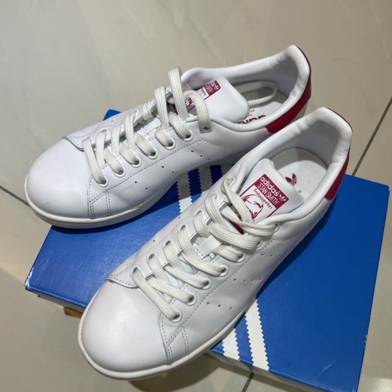 Adidas Stan Smith 桃紅色23.5cm | 蝦皮購物