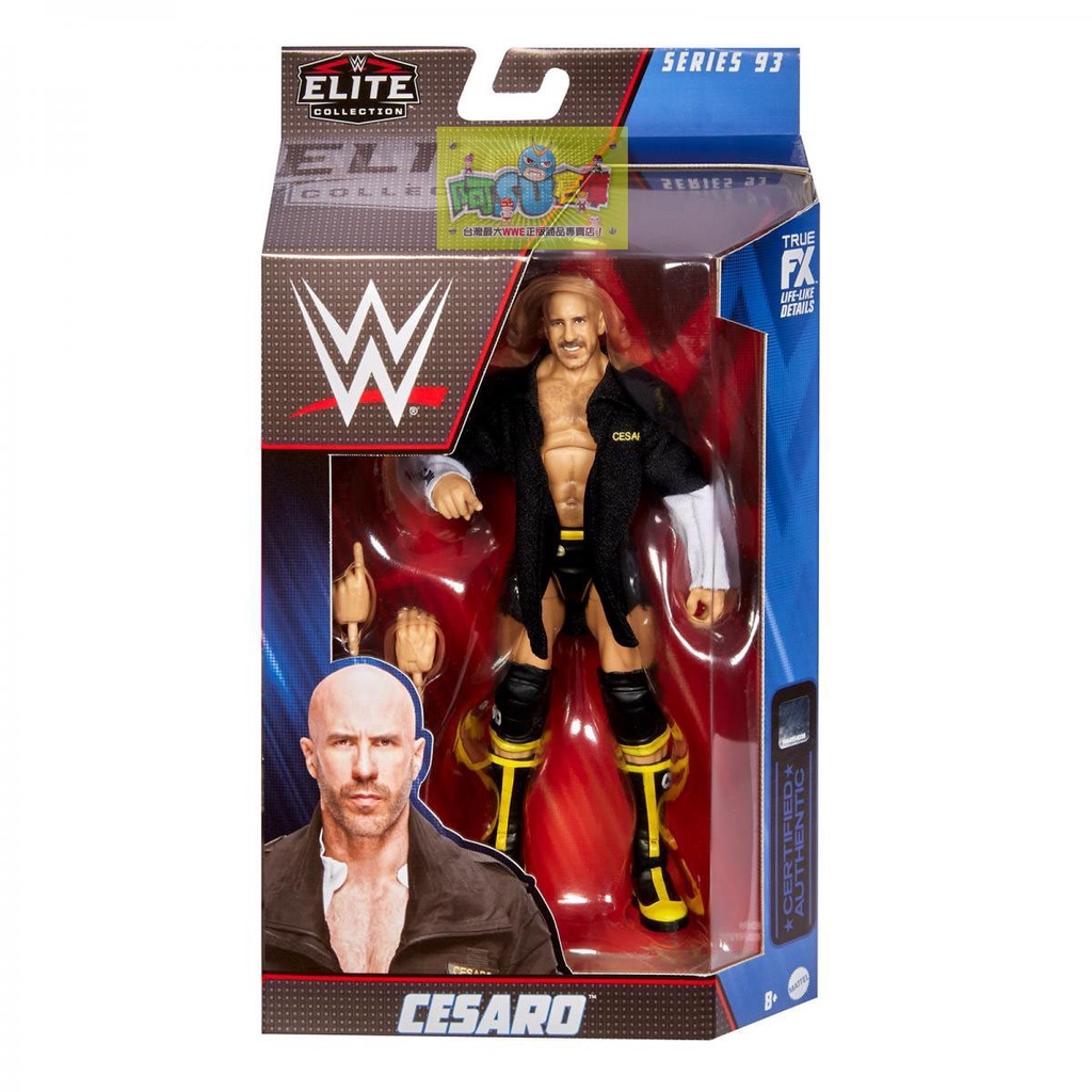 ☆阿Su倉庫☆WWE摔角Cesaro Elite 93 Figure 瑞士超人最新款精華版人偶