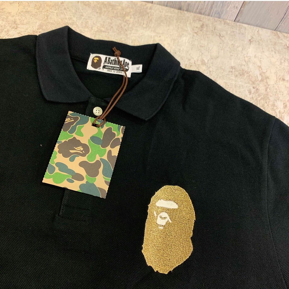 ☆AirRoom☆【現貨】A BATHING APE LARGE APE HEAD POLO衫短袖LOGO