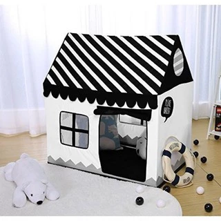 兒童玩具帳篷 遊戲屋 小房子 玩具屋 馬卡龍粉紅 黑白色系 北
