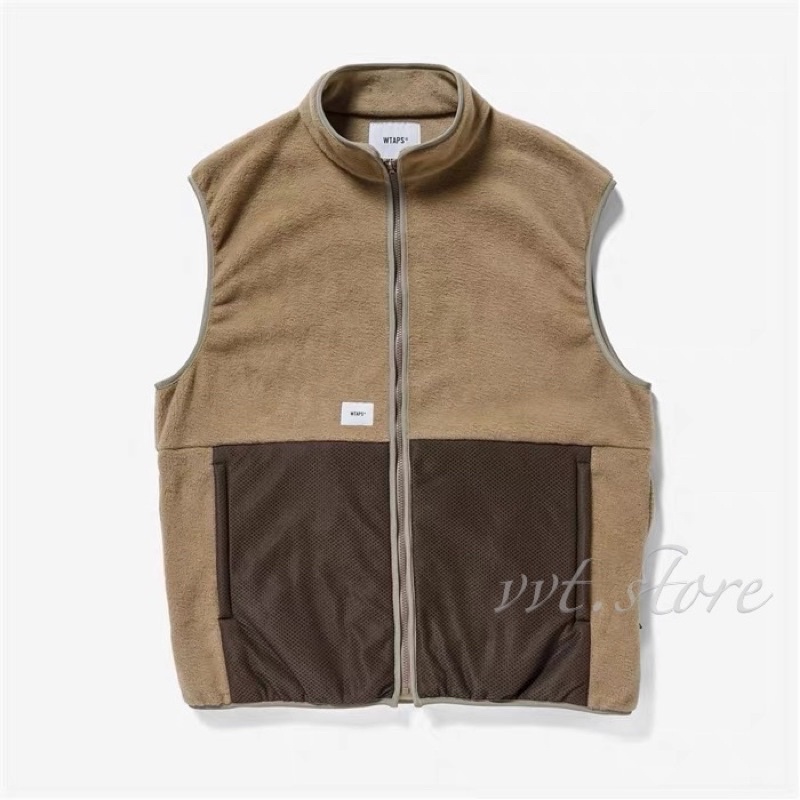 WTAPS 21AW WOZZY / VEST. RAPO. COYOTE 拼接色背心| 蝦皮購物