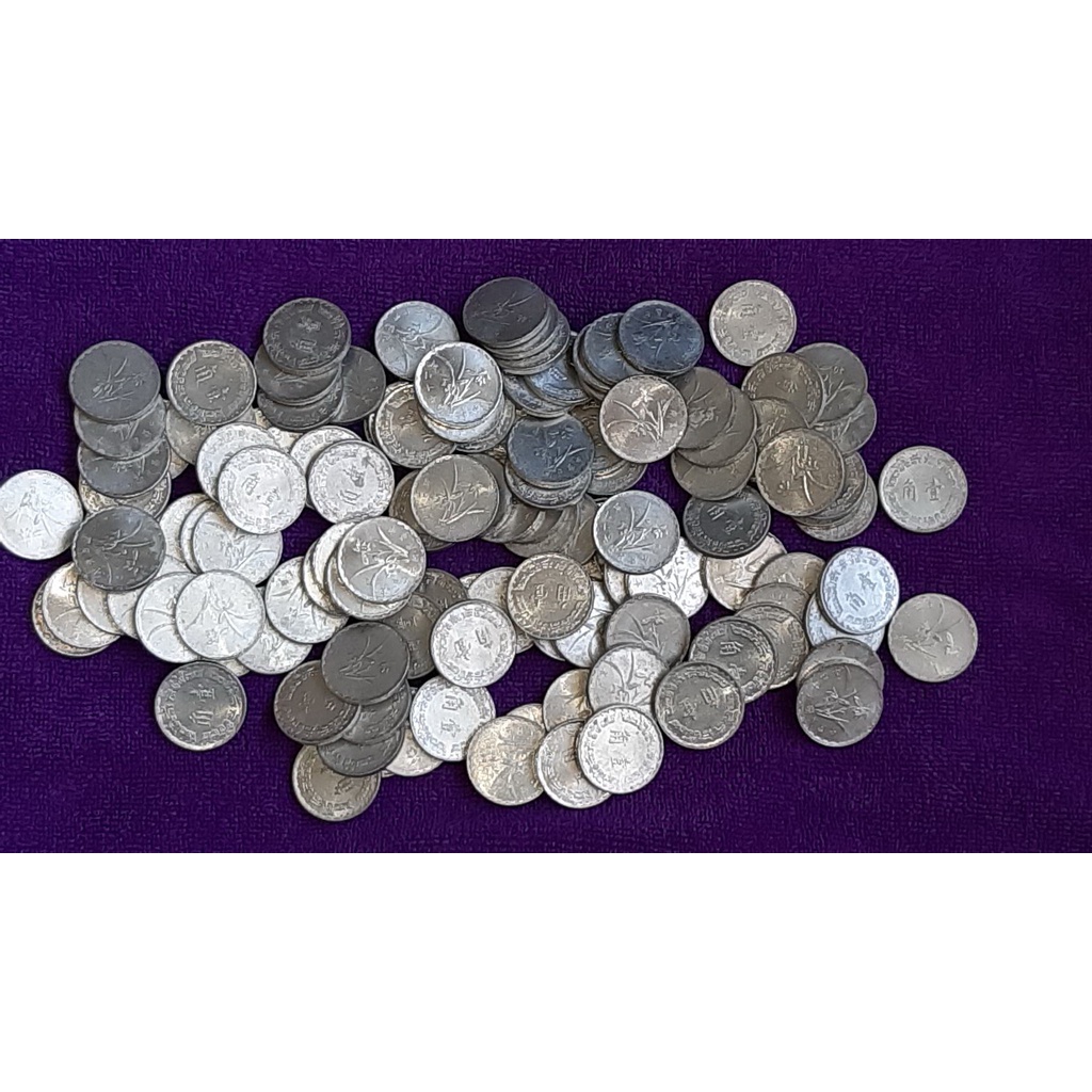 62年蘭花鋁幣壹角一角1角硬幣全新UNC 帶原光未使用| 蝦皮購物