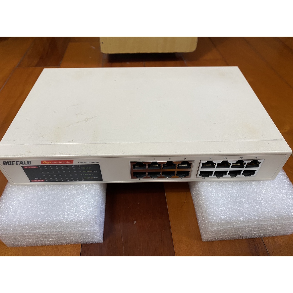 BUFFALO 1G 16埠交換器 盒裝配件完整 16Port Switch LSW2-GT-16NSRR