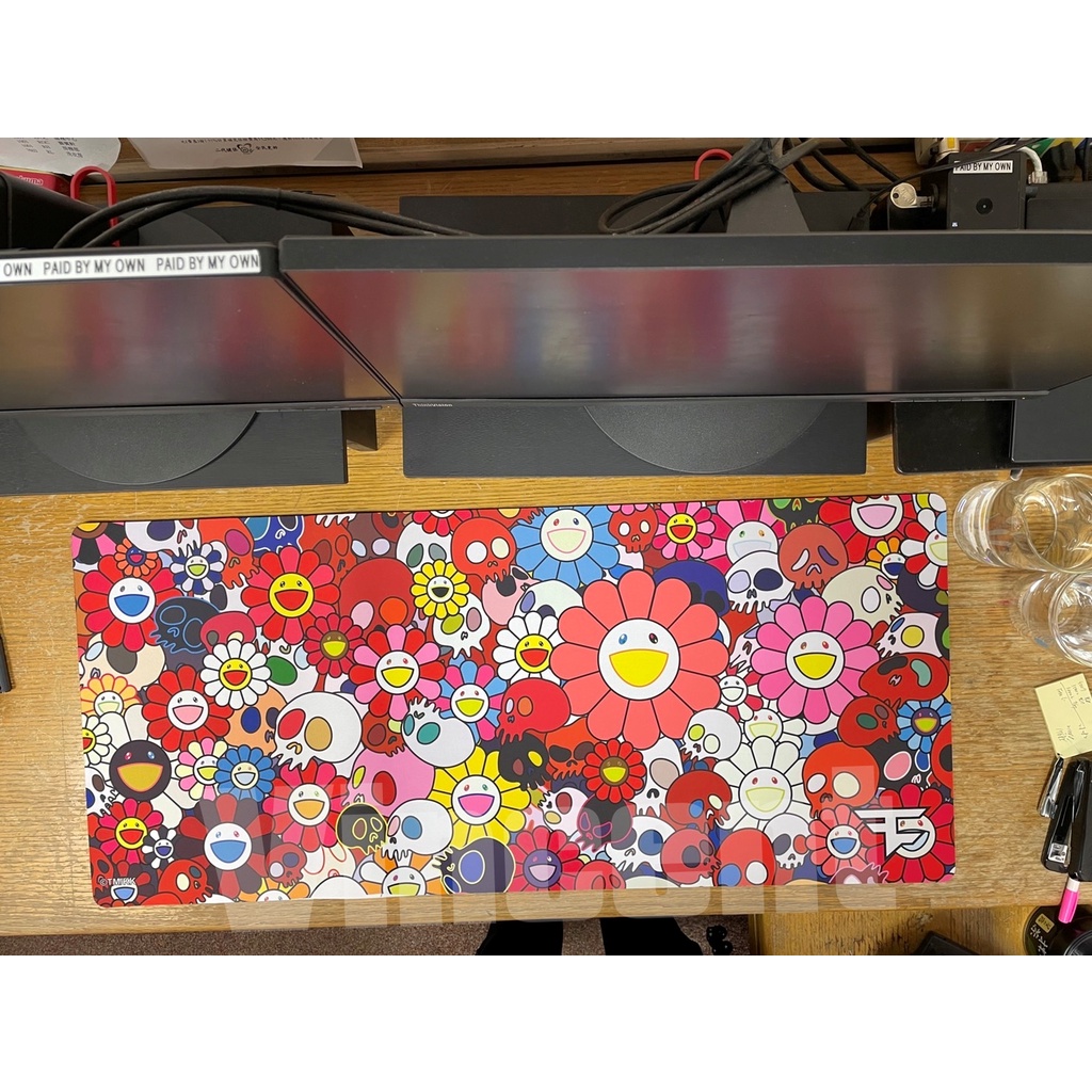 全新FaZe Clan x Takashi Murakami Jersey 村上隆滑鼠墊Mousepad 紅色