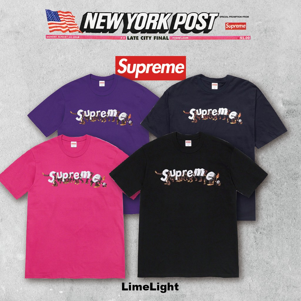 ☆LimeLight☆ 2021 S/S Supreme Tee 黑/藍/粉/紫 M L XL