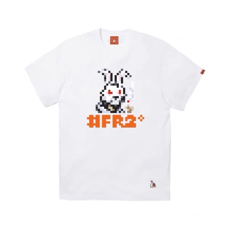 22Ss #FR2 月桃 GETTO 馬賽克 像素 大白兔 Logo 情侶款 寬鬆 圓領 短袖 T恤 新款 短T 多色 | 蝦皮購物