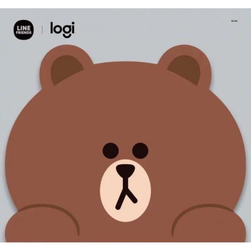 Logitech 羅技 LINE Friends聯名滑鼠墊 - 熊大 | 蝦皮購物