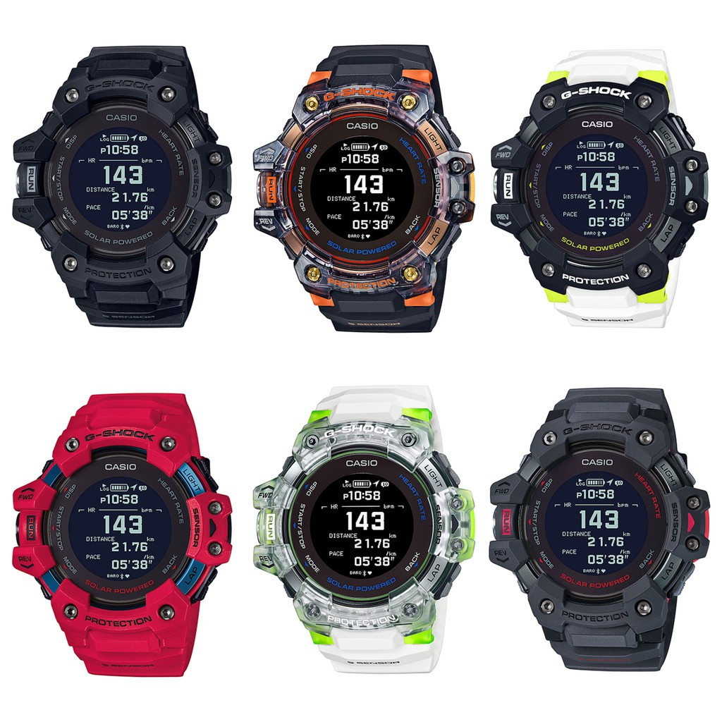 CASIO】G-SHOCK GBD-H1000 系列太陽能藍芽心率偵測GPS 訓練計劃制定APP