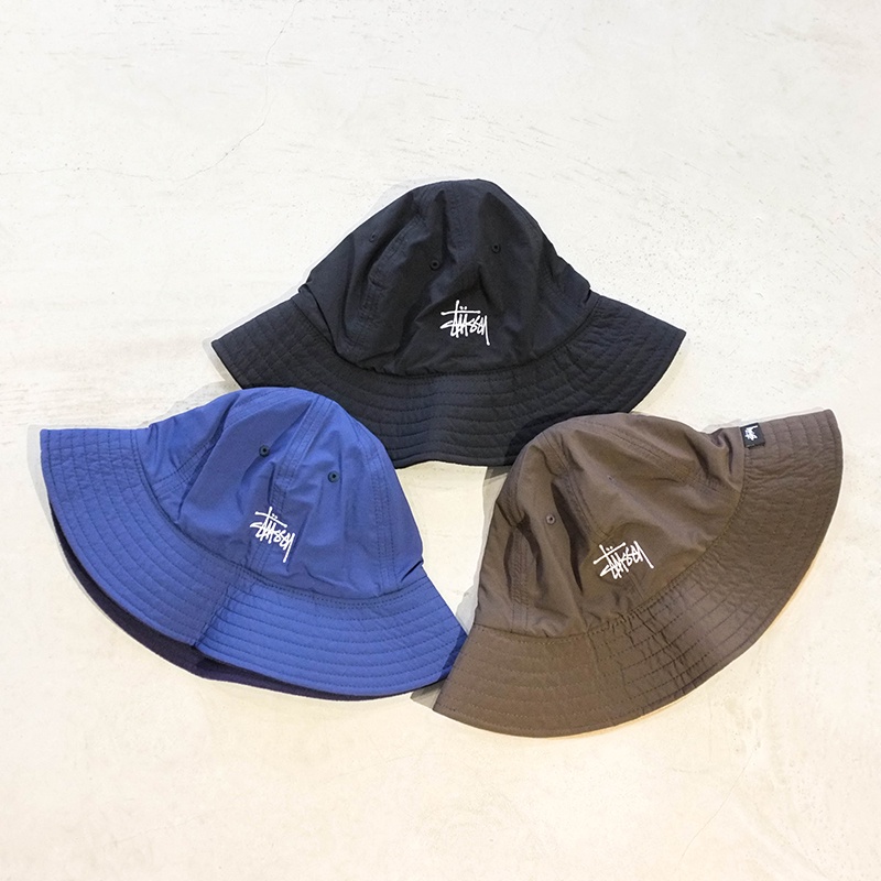 車庫服飾】STUSSY 21HO REVERSIBLE NYLON TRAIL BUCKET 反光刷毛雙毛戴