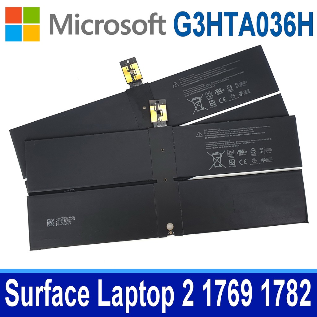 Microsoft 微軟G3HTA036H . 電池DYNK01 Surface Laptop 2 1769 1782