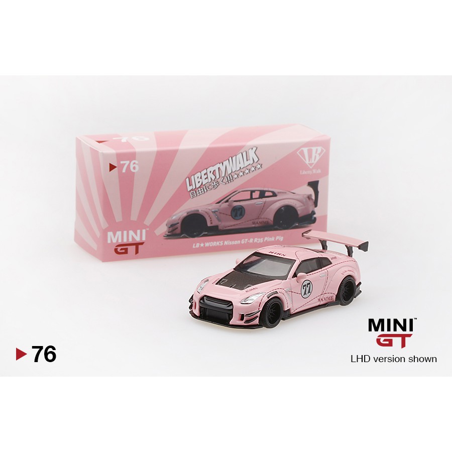 模例】Mini GT 1/64 LB☆Works Nissan GT-R (R35) Pink Pig | 蝦皮購物