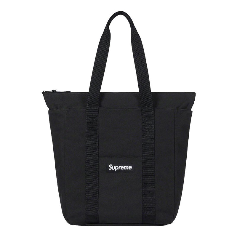 SUPREME SS21 CANVAS TOTE 帆布托特包/ 肩背包​/ 手提袋(BLACK 黑色